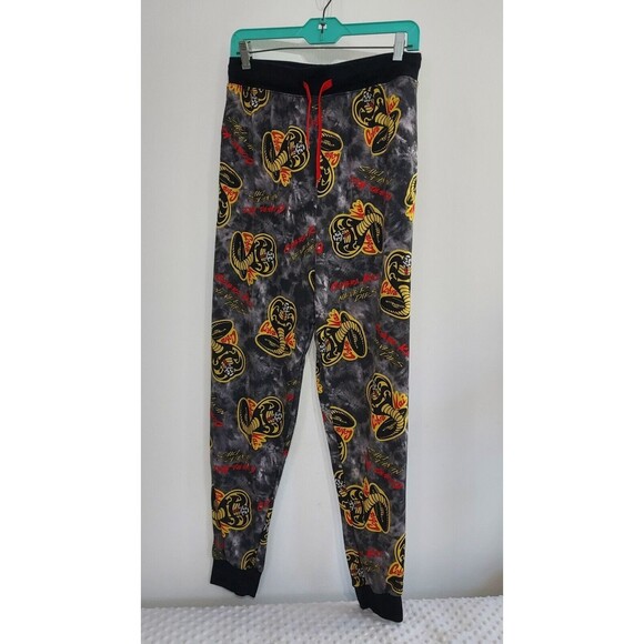 Cobra Kai “Never Dies” Karate Kid Jogger Lounge Pants Men’s Size Small Unisex M - Picture 1 of 12